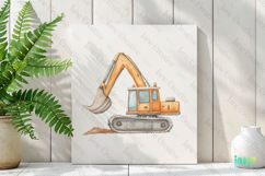 Watercolor Construction Clipart Bundle Product Image 3