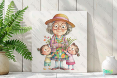Gardening Grandma Sublimation Clipart Product Image 2