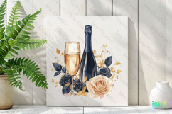 Birthday Queen Champagne Sublimation Clipart Product Image 2