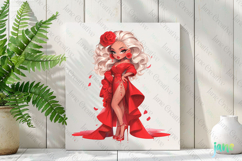 Spring Fashion Girl Sublimation Clipart Product Image 2