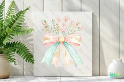Pastel Easter Bow Sublimation Clipart Product Image 2