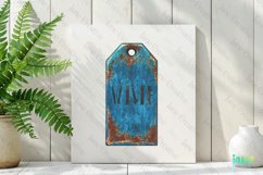 Vintage Ruined Metal Tags Clipart Product Image 2