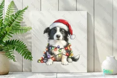 Cute Christmas Farm Animal Dog Clipart Product Image 2