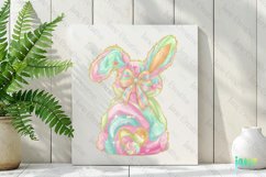 Brushstroke Easter Bunny Coquette Clipart Product Image 3