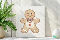 Christmas Gingerbread Patchwork Illustration Product Image 2