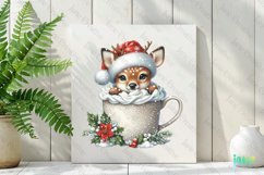 Christmas Mug Deer Clipart Product Image 2