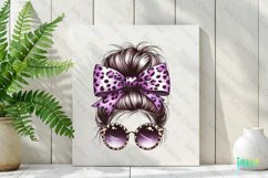 Messy Bun Mom Life Sublimation Clipart Product Image 2