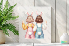 Easter Bunny Girls Sublimation Clipart Product Image 2
