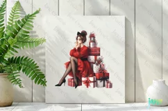 Christmas Fashion Girl Sublimation Clipart Product Image 2