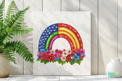 American Flag Bundle Sublimation Clipart Product Image 2