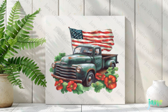 American Flag Bundle Sublimation Clipart Product Image 2
