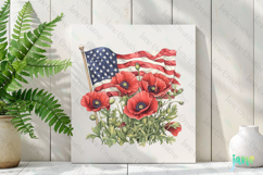American Flag Bundle Sublimation Clipart Product Image 2