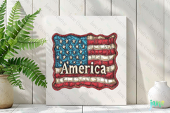 American Flag Bundle Sublimation Clipart Product Image 2
