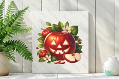 Apple Spooky Halloween Subliamtion Clipart Product Image 2