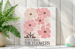 Stop And Smell The Flowers Abstract Flower SVG PNG Clipart Product Image 2