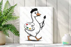 Silly Goose SVG PNG Sublimation Clipart Product Image 2