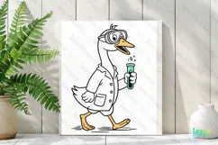 Silly Goose SVG PNG Sublimation Clipart Product Image 2