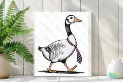 Silly Goose SVG PNG Sublimation Clipart Product Image 2