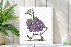 Silly Goose SVG PNG Sublimation Clipart Product Image 2