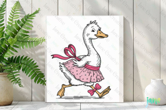 Silly Goose SVG PNG Sublimation Clipart Product Image 2