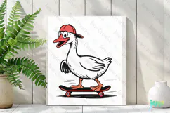 Silly Goose SVG PNG Sublimation Clipart Product Image 2