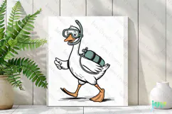 Silly Goose SVG PNG Sublimation Clipart Product Image 2