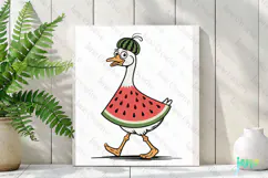 Silly Goose SVG PNG Sublimation Clipart Product Image 2