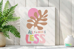 All You Need Is Less Abstract Flower SVG PNG Clipart Product Image 2
