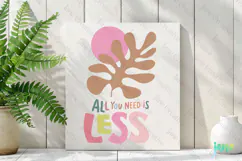 All You Need Is Less Abstract Flower SVG PNG Clipart Product Image 2