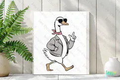 Silly Goose SVG PNG Sublimation Clipart Product Image 2