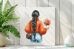 Autumn Girl Fall Sublimation Clipart Product Image 3