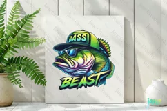 Bass Beast Bass Fishing Funny Quotes Product Image 2