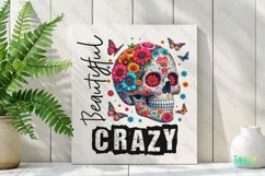 Beautiful Crazy Skeleton Sublimation PNG Product Image 3