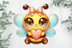 Bee Valentine’s Day Sublimation Clipart Product Image 1