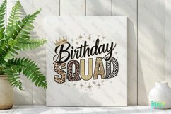 Birthday Squad Glitter Clipart Product Image 2