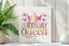 Birthday Queen Glitter Sublimation Product Image 2
