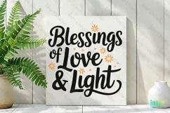 Blessings of Love & Light SVG PNG Product Image 2