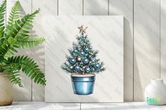 Blue Christmas Clipart Sublimation Product Image 2