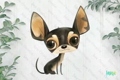 Funny Children's Chihuahua Dog Book Clipart Product Image 2