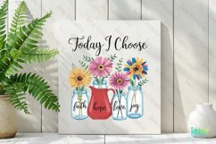 Christian Floral Sublimation Clipart Product Image 2
