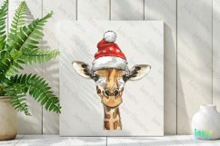 Giraffe Christmas Animals Minimalist Cartoon Product Image 2