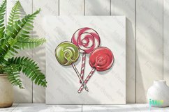 Christmas Candy Sublimation Clipart Product Image 2
