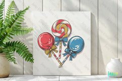 Christmas Candy Sublimation Clipart Product Image 2