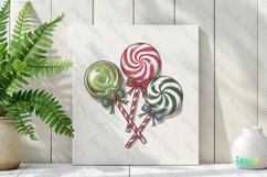 Christmas Candy Sublimation Clipart Product Image 2