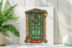 Christmas Door Sublimation Clipart Product Image 2