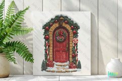 Christmas Door Sublimation Clipart Product Image 2