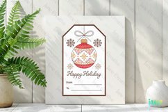 Christmas Gift Tag Sublimation Clipart Product Image 2