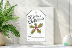 Christmas Gift Tag Sublimation Clipart Product Image 2