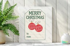 Christmas Gift Tag Sublimation Clipart Product Image 2