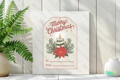 Christmas Gift Tag Sublimation Clipart Product Image 2
